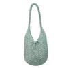 Large Capacity Hollow Knitted Bag Women's Summer New Versatile Shoulder Shopping Bag Woven Tote Bag