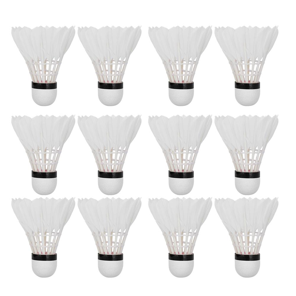 12pcs Badminton Balls Badminton Shuttlecocks Professional Training Sports Accessory