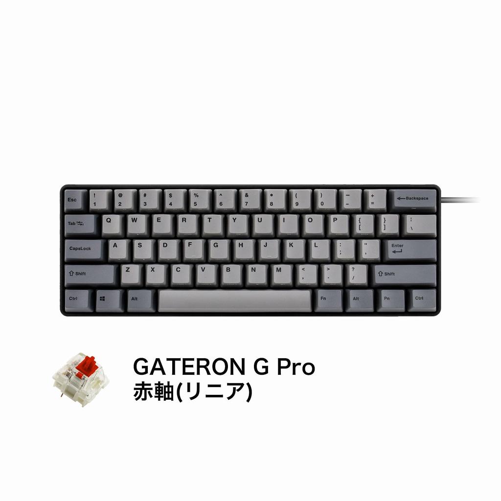 iKBC NEW POKER II Compact Mechanical Keyboard with ANSI 61 GATERON G PRO Red Compatible with Windows and Quiet Hot Swap 60% Layout, Keys, Switches,