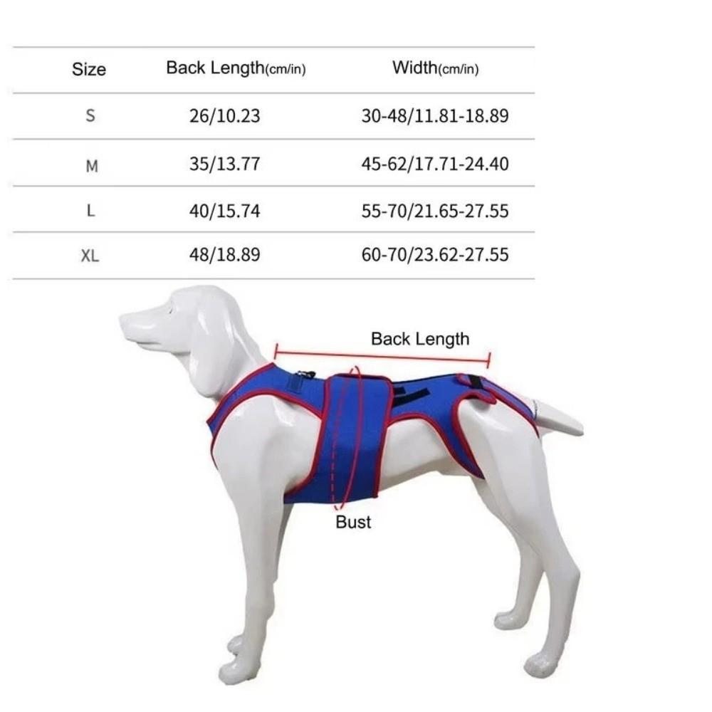 Adjustable Dog Back Brace Breathable Thickened Dog Soothing Clothes Back Protector Comfortable Pet Support Harness Indoor