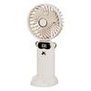 Portable Handheld Mini Fan 6 Speed 90° Foldable Fan LED Digital Display 3600mAh Rechargeable Cooling Fan for Outdoor Travel