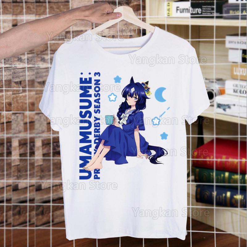 Uma Musume Pretty Derby Umamusume Men Short Sleeve Casual Men Tops Anime Cartoon T Shirt for Male Printed T Shirt Women Tees