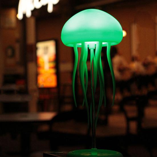 Yousheng Night Light Voice Control Jellyfish Lamp with Dancing Legs Soft Glow Rechargeable RGB Gradient Jellyfish Bedside Lamp Decor