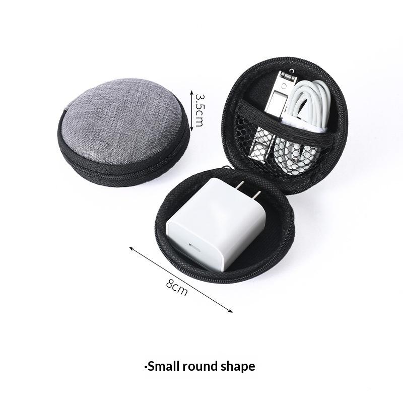 Mini Tragbare Eva Aufbewahrungstasche Tasche Tragetasche Reißverschluss Kopfhörertasche für Airpod Kopfhörer/Telefon/Ladekabel Zubehör