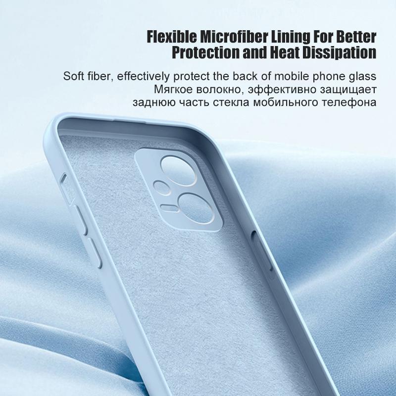 For Poco F6 F5 M6 X6 Pro Phone Case Square Liquid Silicone Cases For Poco X5 F1 F2 M3 M4 X4 X3 F3 F4 GT F6 Pro Shockproof Cover