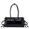 2025 Neue Weiche Lux Boston Stil Damen Motorrad Mode Crossbody Schultertasche Mehrschichtiges Ölwachs Leder Einzelner Riemen