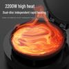Commercial Double-Sided Electric Griddle for Pancakes and Crepes, Large Diameter, High Power