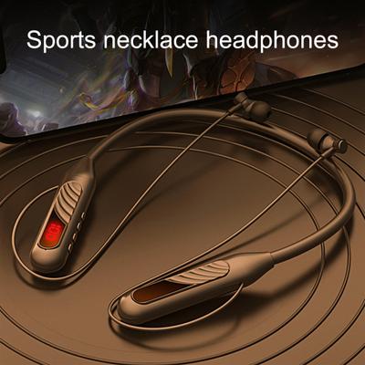 BT-8 Wireless Earbud HiFi Intelligent Noise Reduction LED Digital Display Bluetooth-compatible 5.3 Neckband Stereo Sports Earphone for iPhone