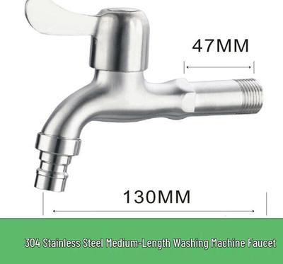LiIong 304 Stainless Steel Washing Machine Faucet