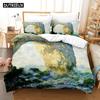 3D Printed Monet Art Bedding Set Down Quilt Cover With Pillowcase Double SIngle King