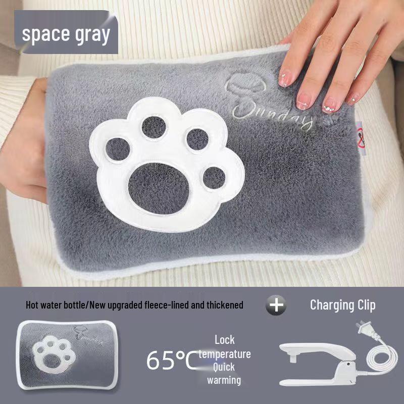 

Fei Lian Digital Display Rechargeable Plush Hot Water Bottle