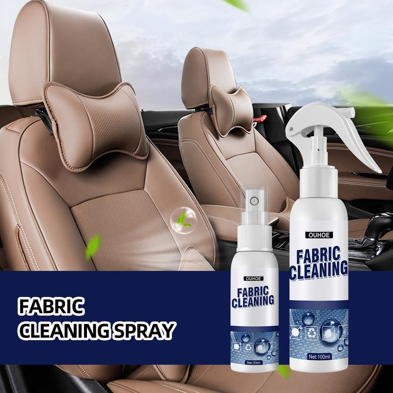 Fabric Cleaning Spray Car Cleaner Interior Ceiling Fabric Flannelette Leather Seat Decontamination Cleaner