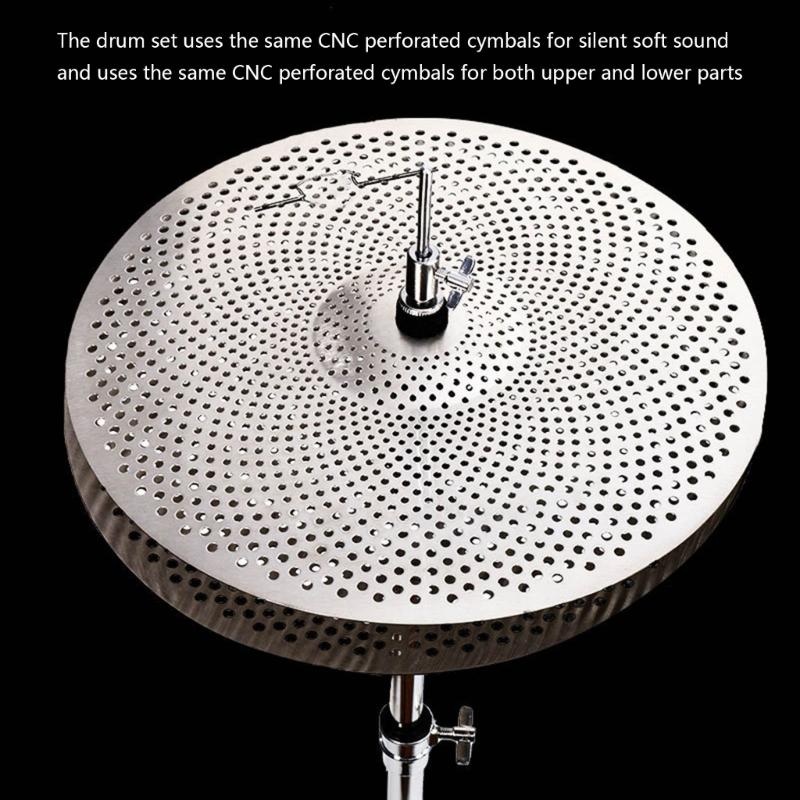 Wysokiej Wytrzymałości Stop Ciche Talerze Perkusyjne Do Cichej Praktyki Zredukowany Hałas Trwałość Akcesoria Perkusyjne