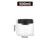 Airtight Lid Coffee Bean Storage Jar Glass Material Freshness Preservation Jar  for Coffee Storage