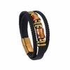 Personalized Tiger Eye Bracelet - Multi-layer Leather String Necklace with Stainless Steel Magnetic Clasp As A Handpiece Decoration