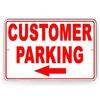 Business Parking Park Left  Towing Enforced Sign  Left Arrow Design Perfect for StoreOfficeShop Parking Management
