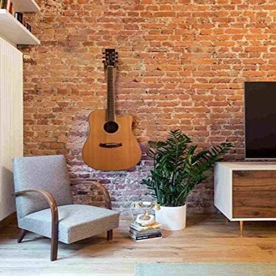 Wood Guitar Holder Wall Mount Stand Rack for Electric, Classic, Acoustic and Bass Musical Instruments Hardwood Gift