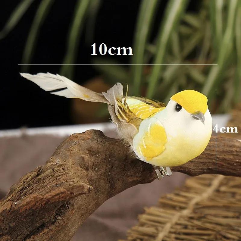 6Pcs Artificial Birds Fake Foam Animal Simulation Feather Birds Models DIY Wedding Home Garden Ornament Decoration Tree Decor