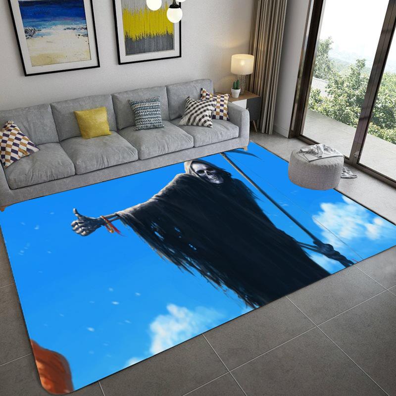 Abstract Skull Living Room Carpet, Bedroom Dining Room Floor Mat Ebay