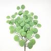 Green Aloes 6pcs Artificial 4-Leaves Eucalyptus Branch Green Plants Floral Office Decoration Simulation Eucalyptus Plant Leaf