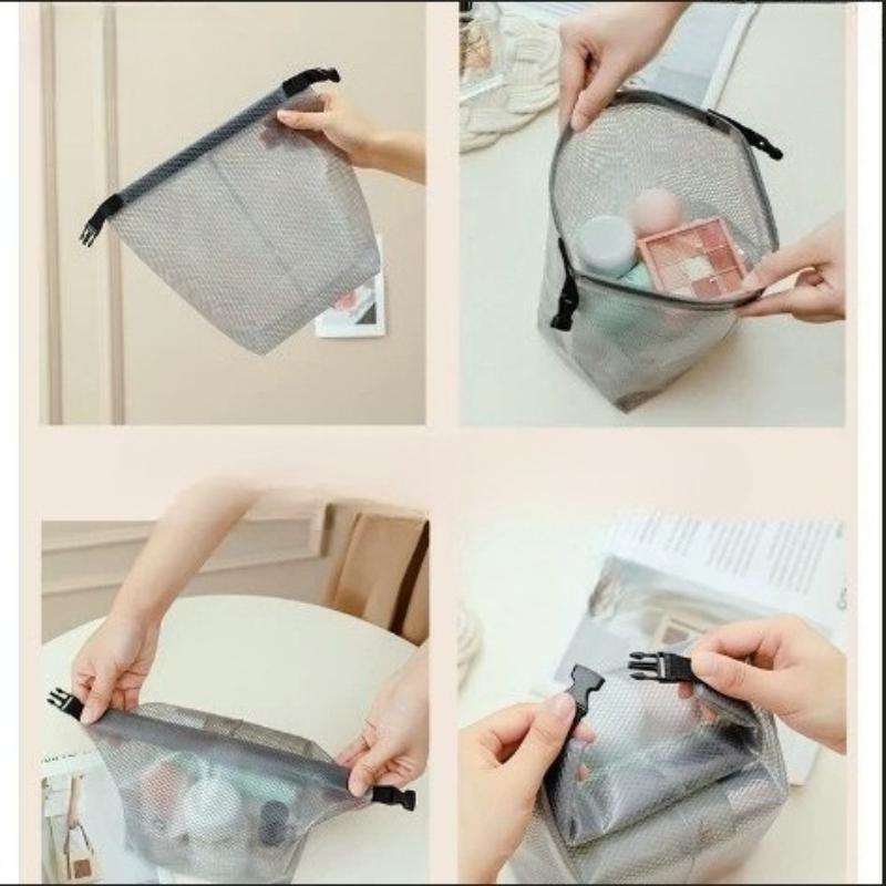 Handheld Portable Transparent Waterproof Toiletries Bag Multifunctional Travel Outdoor Swimming Fitness Storage Bag