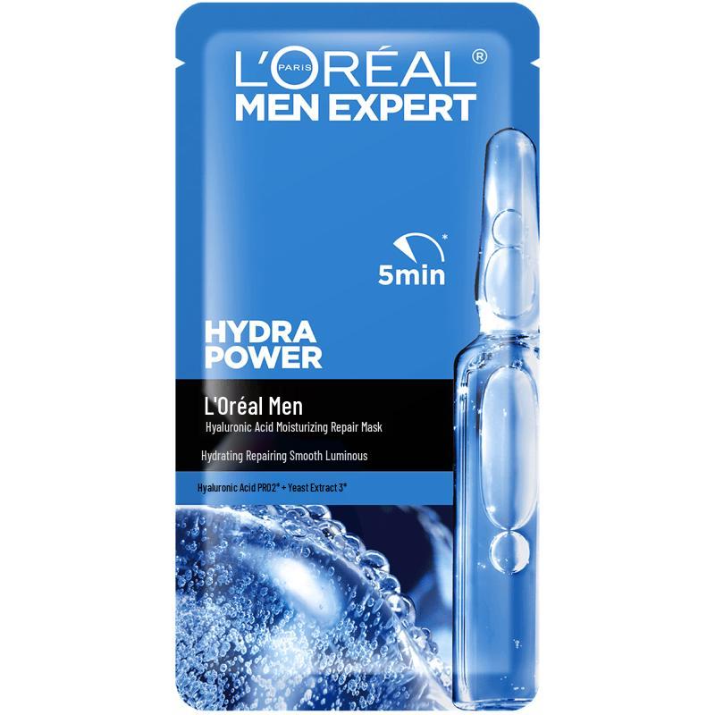 L Oreal Men s Hyaluronic Acid Hydrating Repair Sheet Mask