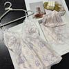 Hellokitty ice silk pajamas women's spring and autumn high-end ice and snow silk loungewear sexy suspender shorts set thin