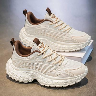 Thick Sole Autumn-spring Man Trainers Woven Summer Shoes Men Sports Sneakers High Brand Exercise Out Luxe High-quality