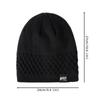 Keep Warm Pullover Cap Fleece Lined Winter Hats Simple Knitted Hats  Winter