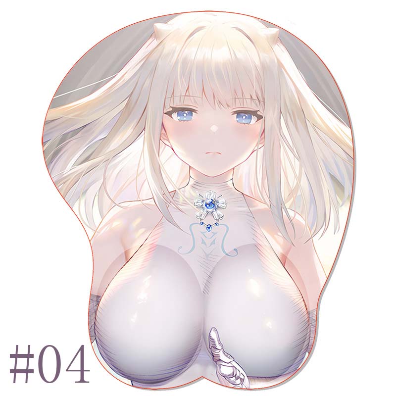 Anime 3D Mouse Pad B_Browndust2 Justia Silicone Titty MousePad Sexy Boobs Oppai B_Brown D_Dust 2 Wrist Support Mouse Mat