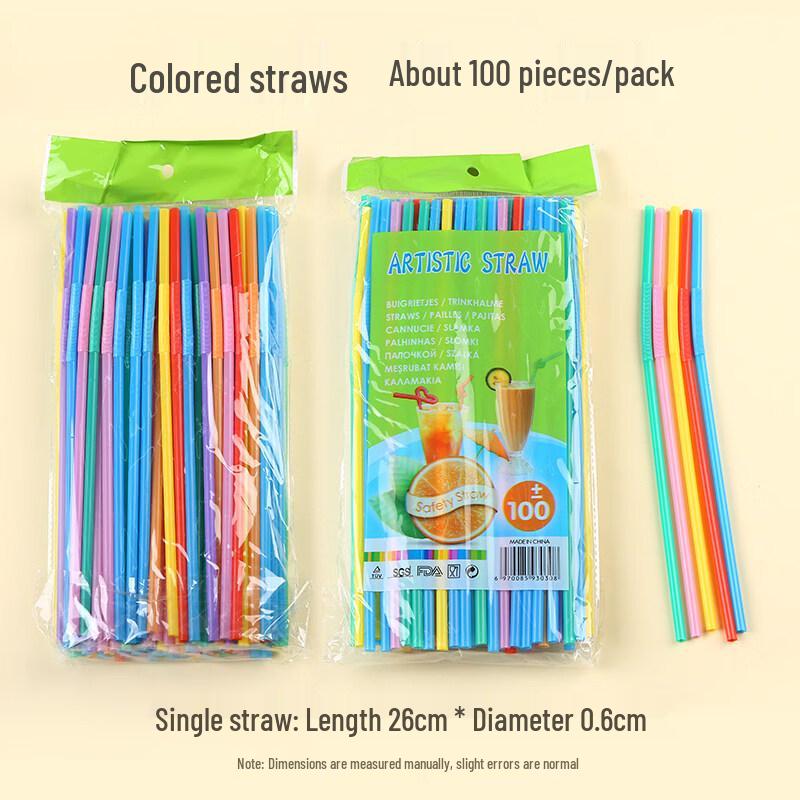 ZISIZ Disposable Kids  Drinking Straws
