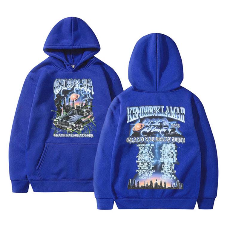 Rapper Kendrick Lamar & SZA Grand National Tour 2025 Hoodie Men Women Hip Hop Fashion Pop Music Sweatshirt Oversized Streetwear