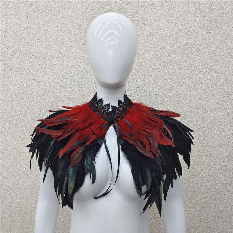 

Хэллоуин Маскарадный плащ из перьев, шаль, болеро с возможностью выбора нескольких цветов