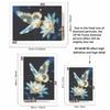 Butterfly and Lotus Full Round Drill Diamond Painting Kit DIY Sparkle Art Canvas for Adults Relaxing Craft and Home Decoration Gift Idea Set