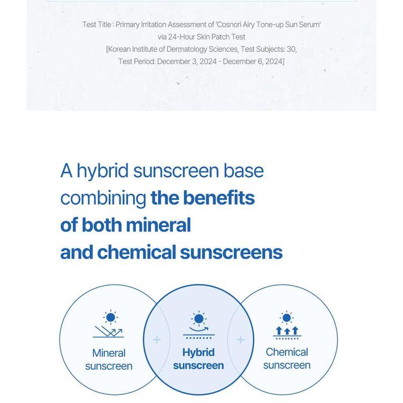 COSNORI - Airy Tone-up Sun Serum