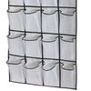 Over The Door Shoe Organizer Hanging Storage Bag Shoe Storage Door Hanger with 24 Mesh Pockets