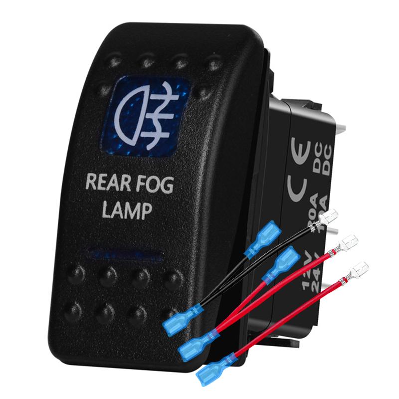 12v/24v Blue Led Light 5 Pin On Off SPST Rocker Switch 7 Pin On Off On ARB Carling Style Car Boat Waterproof Pump Push Switch