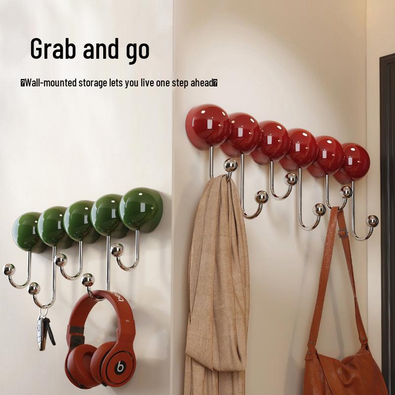 No-Drill Suction Cup Hook: Strong Load-Bearing Adhesive for Bathroom, Bedroom, Kitchen, Door, and Hat Storage.