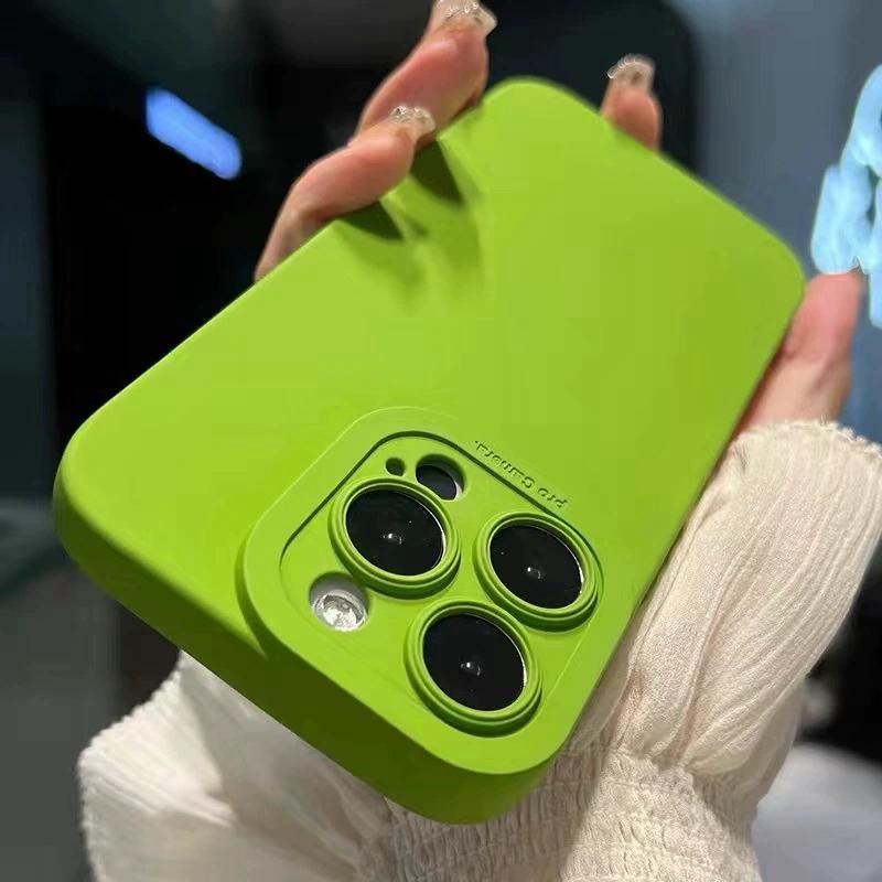 Luxury Liquid Silicone Phone Case For For Iphone 11 12 13 14 15 16 17 Pro Max Air Plus Soft Shockproof Bumper Cases Cover