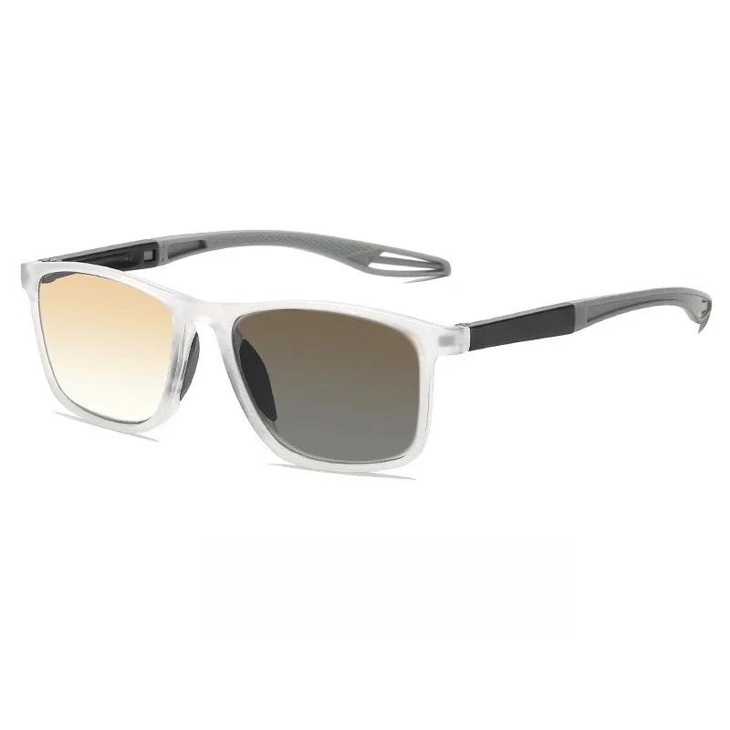 Herren Damen Photochrome Lesebrille Trendy Vintage Verlaufgläser Fernsichtbrille Unisex Ultraleicht Anti-UV Alterssichtigkeit