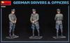 MiniArt Scale German Soldier Driver Officer Set Plastic Model Kit MA35345 1/35 & (4 Figures)