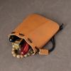 Handmade Leather Jewelry Gift Pouch Protective Travel Organizers for Bracelets Rings Packaging Solution