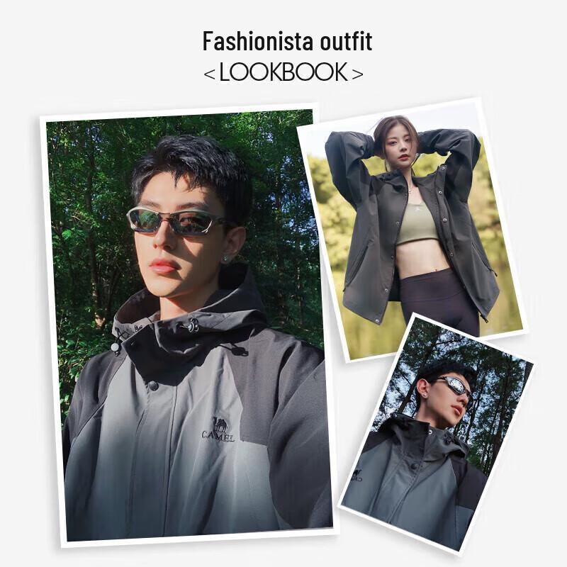 Camel Unisex Outdoor Windproof Jacket