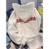 Imitation Cotton Blended Milk Silk Hoodie (Silver Fox Fleece) - Round Neck, Loose Sweatshirt, 320g/420g