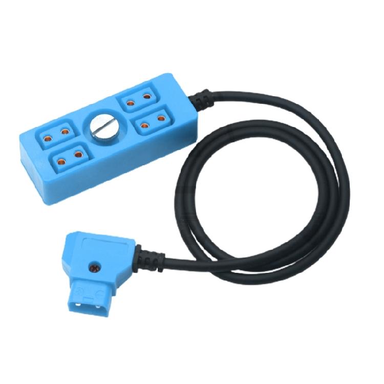 D-tap Male to 4 Port Dtap Female Power Supply Adapter for Multiple Devices
