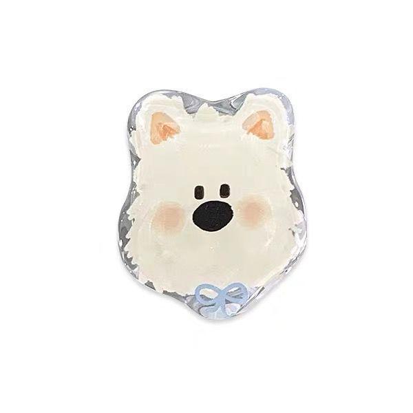 Cute Corgi Cartoon Retractable MagSafe Holder for Cats and Lazy People