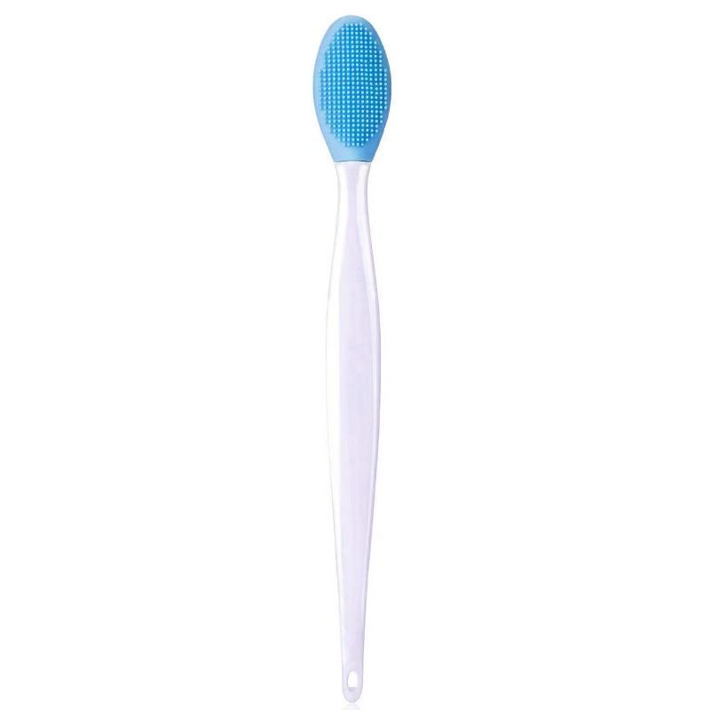 

1PCS Beauty Skin Care Wash Face Silicone Brush Exfoliating Nose Clean Blackhead Removal Brushes Tools With Replacement Head синий
