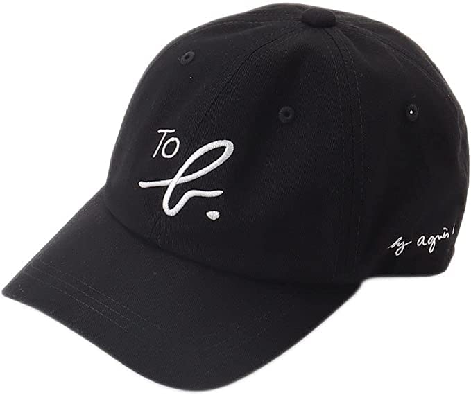 

agnes WT93 Logo Size Cotton b. Cap, Women s, Black, 100% чёрный