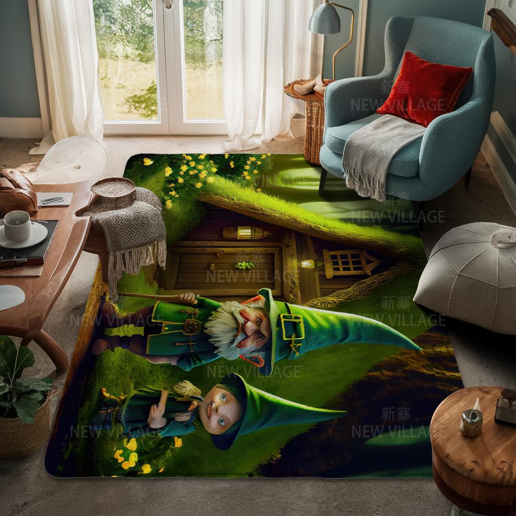 House Entrance Carpet Home Door Mat Living Room Bath Foot Bathroom Non-slip Water Absorption Rugs Bath Merry Christmas Winter