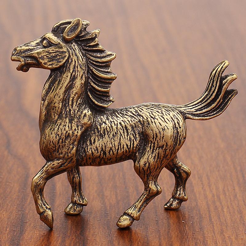 Brass Twelve Zodiac Ornaments Full Set of Pure Copper Zodiac Rat Cow Tiger Rabbit Dragon Snake Horse Sheep Monkey Chicken Dog Pig Crafts